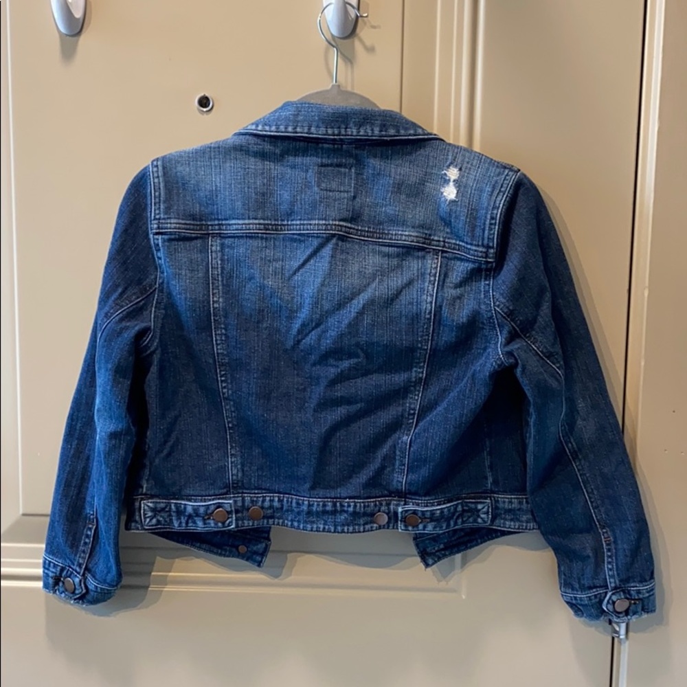 Guess Denim Jacket Vintage Distressed Women’s Small - Picture 2 of 6